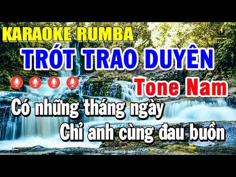 Karaoke Trót Trao Duyên Rumba Tone Nam ( Cm ) Nhạc Sống | Karaoke Nhạc Trẻ Rumba | Trọng Hiếu
