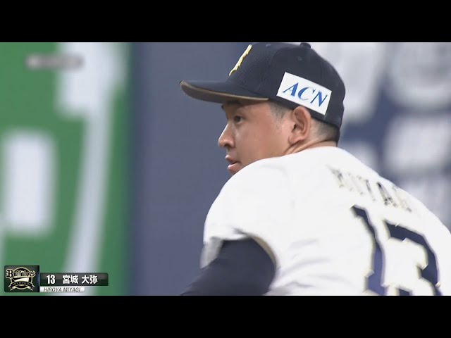 バファローズのドラ1ルーキー・宮城 プロ初登板初先発!! 粘りの投球で5回2失点