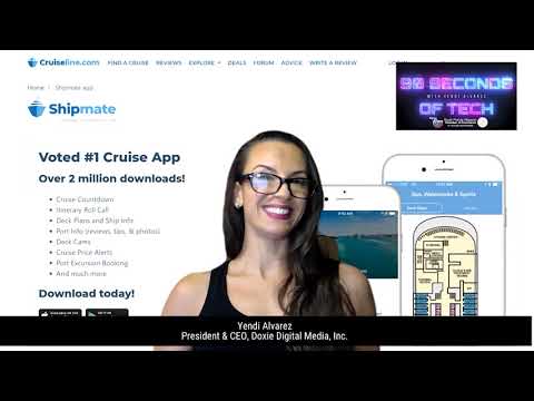90 Seconds of Tech with Yendi Cruise Shipmate App
