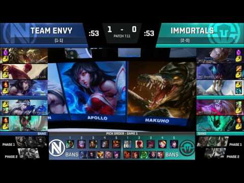 IMT vs NV Highlights Game 2 NA LCS Summer 2017 Immortals vs EnvyUs W2D1