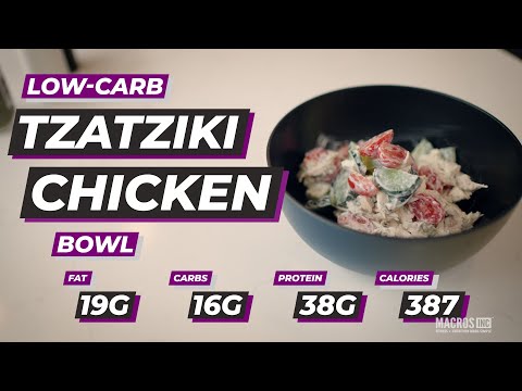 Low-Carb Tzatziki Chicken Bowl Recipe