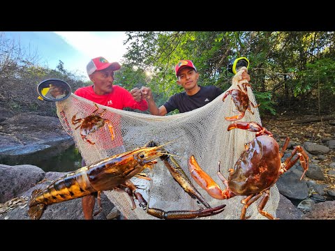 CHALLENGE who catches the most crabs and shrimp Don Jose 🆚️ jeovany