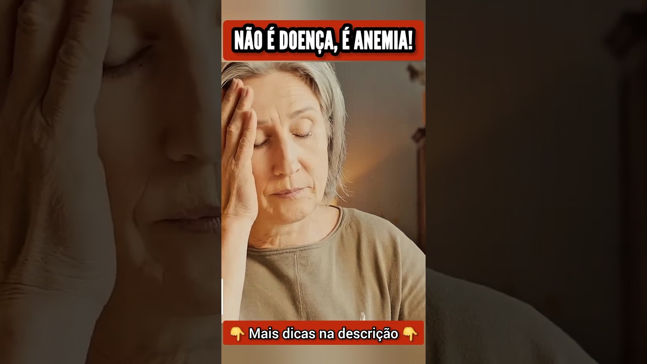 É SINTOMA DE ANEMIA, Não é Doença! Você está sentindo isso?