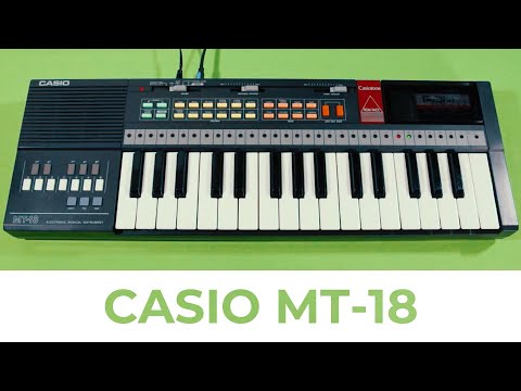Casio MT-18 Casiotone 32-Key Synthesizer 1985 - 1988 - Black image 7