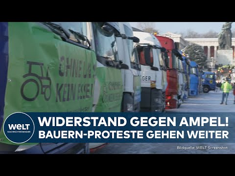 DEUTSCHLAND: Widerstand gegen Ampel geht weiter! Bauern-Proteste gegen SPD, Grüne und FDP