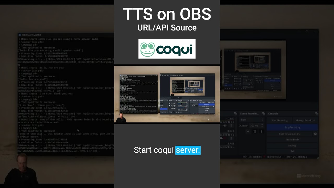 TTS on #OBS w Coqui-AI & URL Source #tutorial #texttospeech #ai