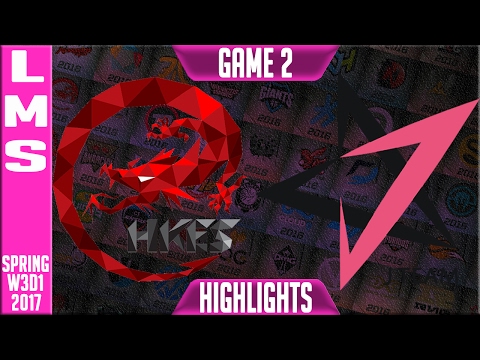 Hong Kong eSports vs J Team Highlights Game 2 - LMS W3D1 Spring 2017 - HKE vs JT G2 (NO ENGLISH)