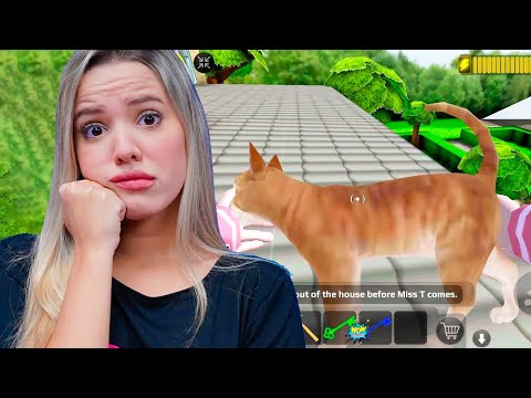 SALVAMOS UM GATINHO DA PROFESSORA MALVADA!!! (SCARY TEACHER)