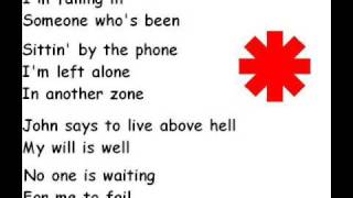 Red Hot Chili Peppers - This Velvet Glove (lyrics)