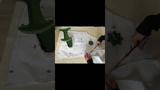 Cutting Daisy Embroidered Cotton ✂️ | Sewing Sounds