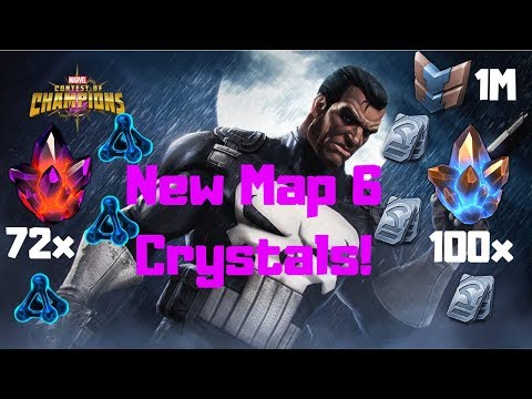 1M BattleChips! New Map 6 Crystals! Huge Opening! - T2A, Units! - Marvel Contest Of Champions