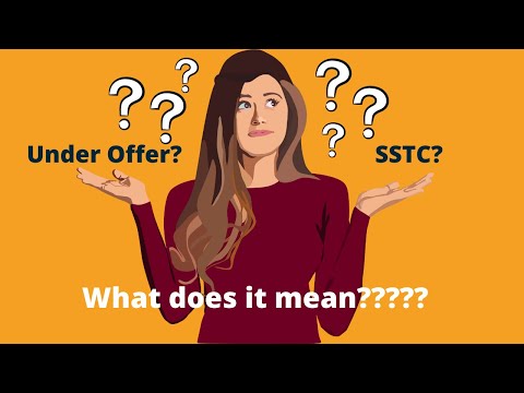 What does Sold subject to contact (SSTC) or Under offer mean?
