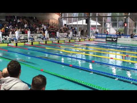 Assoluti nazionali invernali 2016 - Andrea Farru bronzo nei 50 farfalla..