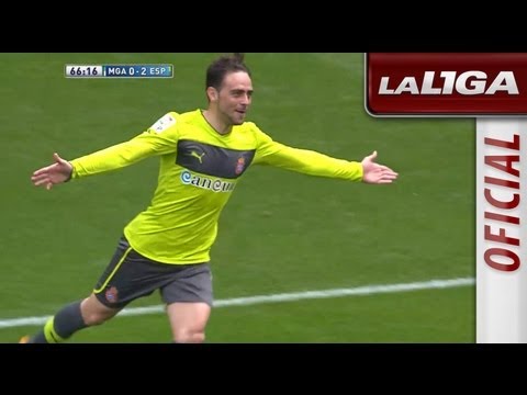 Gol de Sergio García (0-2) en el Málaga CF - RCD Espanyol - HD