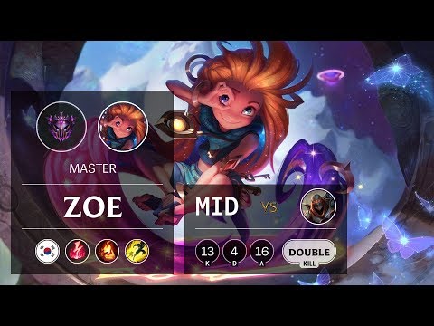 Zoe Mid vs Zed - KR Master Patch 9.21
