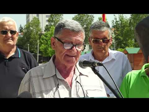 JKP CG - OK Nikšić i predstavnici SOBNOR-a položili vijenac na spomenik narodnom heroju Ljubu Čupiću