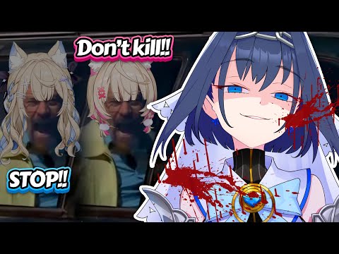 FUWAMOCO being so loud in the background of Kronii's stream after getting killed by her (in amogus)