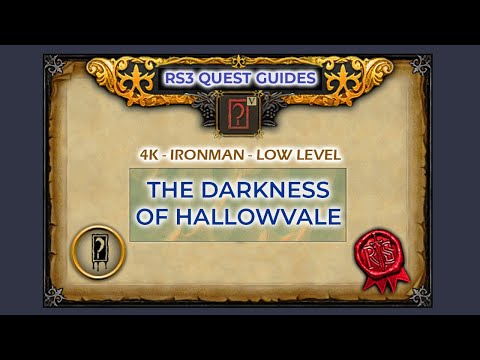 RS3: The Darkness of Hallowvale Quest Guide | 4K | Ironman