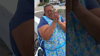 Grandma selling bracelets gets HUGE surprise 🥺❤️