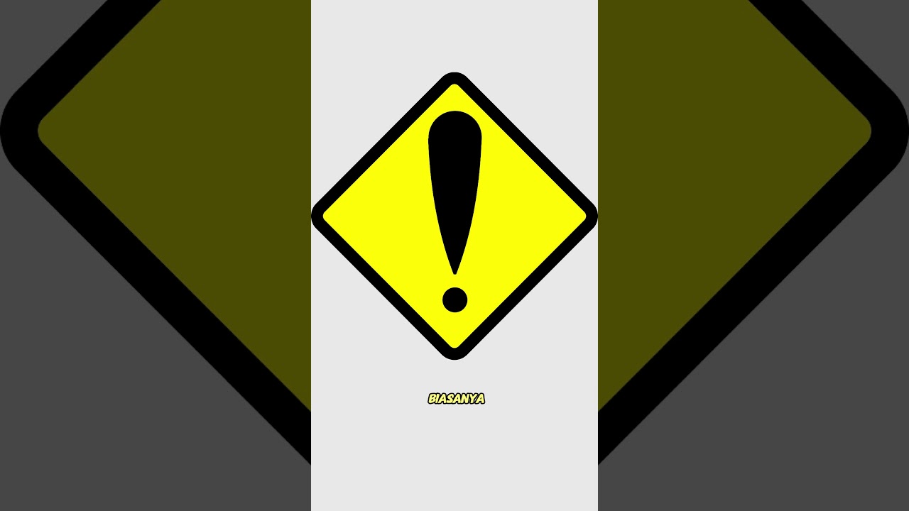 Rambu lalulintas peringatan Tanda Seru #videoshort #fakta #lalulintas #rambulalulintas #jalanjalan