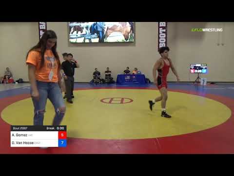 2018 Marine Corps US Open/UWW Junior Greco Roman 67 Con 8 #1 - Adrian Gomez (LWC) Vs. Daniel Van H