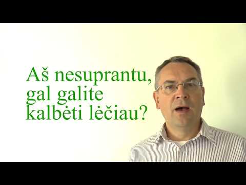 Lithuanian Lesson 54 - Nesuprantu - I don't understand