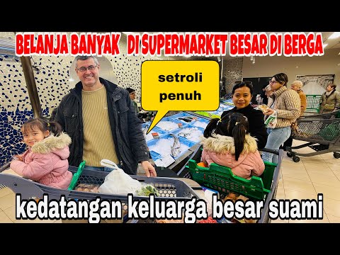 BELANJA BANYAK DI SUPERMARKET BESAR MAU KEDATANGAN KELUARGA BESAR DARI SUAMI (STROLI PENUH)