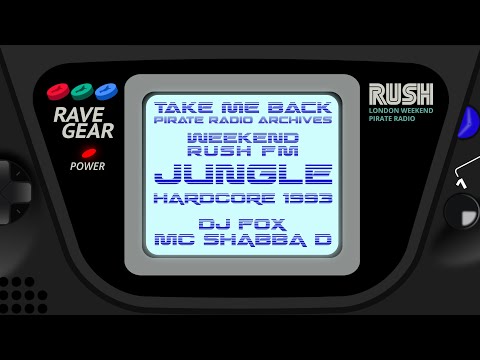 MC Shabba D & DJ Fox | Jungle Hardcore Classics 1993 | Rush FM 92.3 (Pirate Radio)