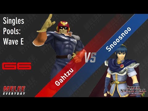Genesis 6 - Gahtzu (Captain Falcon) vs. Snoosnoo (Marth) - SSBM - Singles Pools