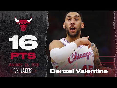Denzel Valentine vs. Lakers - Full Highlights | Chicago Bulls
