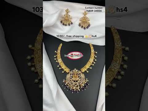 1030/- free shipping 💫👋🏻hs4 #Kanti #ranjitharaj_collections #jewellery #kantimodelnecksets