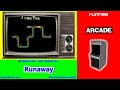 (one minute of) Runaway, arcade, Atari, 1982 