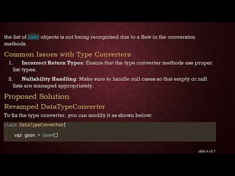 Resolving Room Database Type Converter Issues in Kotlin