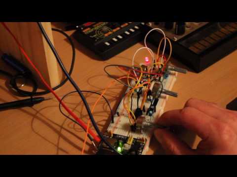 diy 40106 synth with 4x oscillators interference