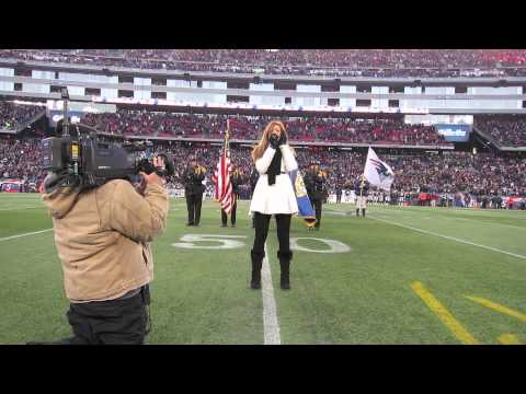Krista Angelucci- New England Patriots National Anthem