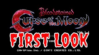 Bloodstained:  Curse of the Moon First Look