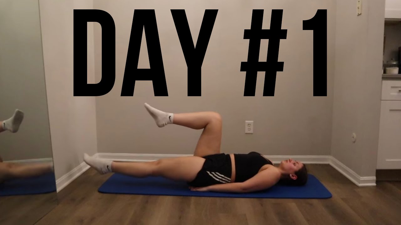 Day #1 Pilates 30 Day Workout Challenge At Home Fitness No Equipment
