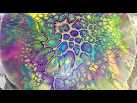 (81) Bloom Technique without pigment✨/Sheleeart/Fluid Art/Acrylic Pouring/ピグメント無しでブルームテクニック/フルイドアート