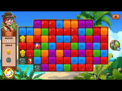 Lost Island Blast Adventure Level 672 - No Boosters