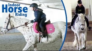 First Time Horse Riding in an Indoor Arena | Crazy8Family
