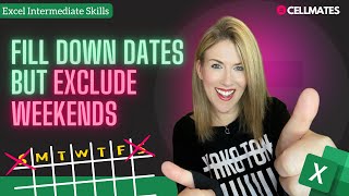 ⬇️Fill Down a Series of Dates in Excel Excluding Weekends – Easy Excel Hack☝️