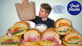 Uncle Paulie’s BIG Sub Sandwiches (Mukbang)