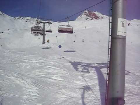 St. Anton, Sesselliftfahrt zum Schindlergrat