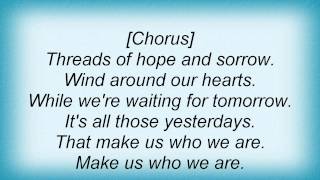 Jennifer Hanson - All Those Yesterdays Lyrics