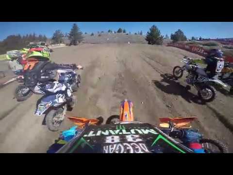 Dangerboy Deegan crazy battle for the win! Mammoth motocross GoPro raw!