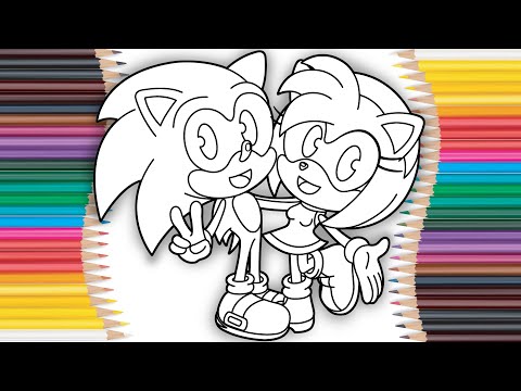 Sonic and Amy Rose Coloring Pages /@colorfulworldofficial/Jim Yosef & Sara Skinner - WILDFIRE [NCS]