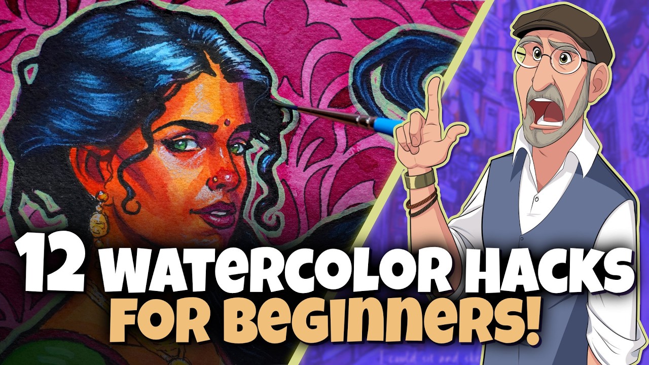 12 Watercolor Art Hacks for Beginners!