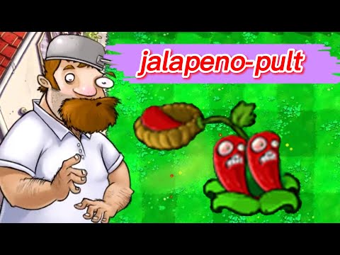 Plants Vs. Zombies Homemade plants: jalapeno-pult - HARD MODE MOD