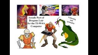 Dragon's Lair Arcade on the TI-99/4A computer!!! whatttttt!!!