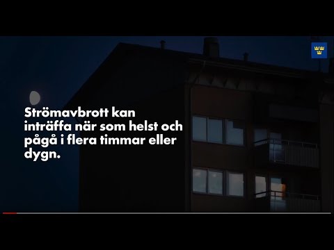 Förbered dig för strömavbrott